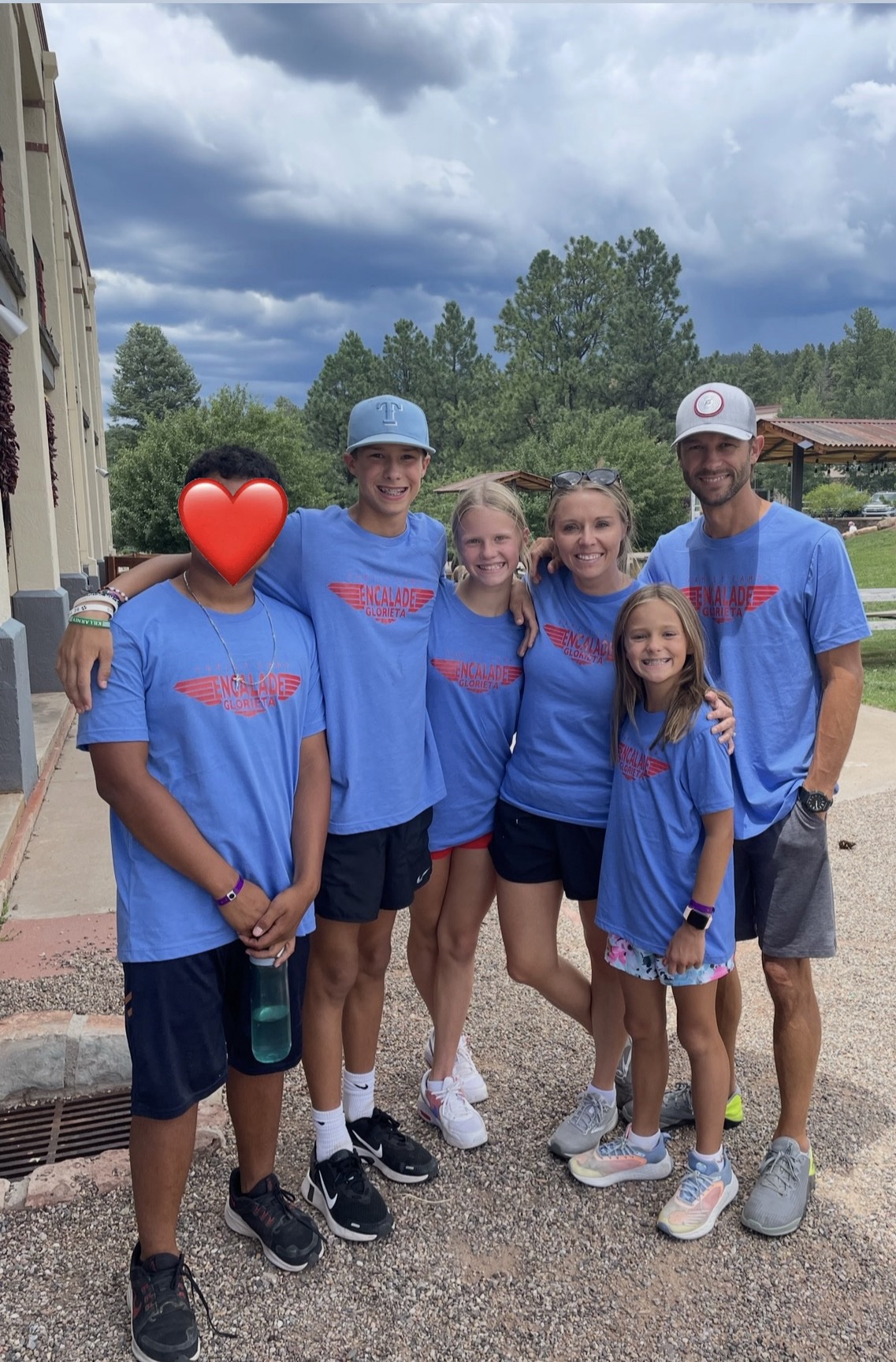 Katy with her family