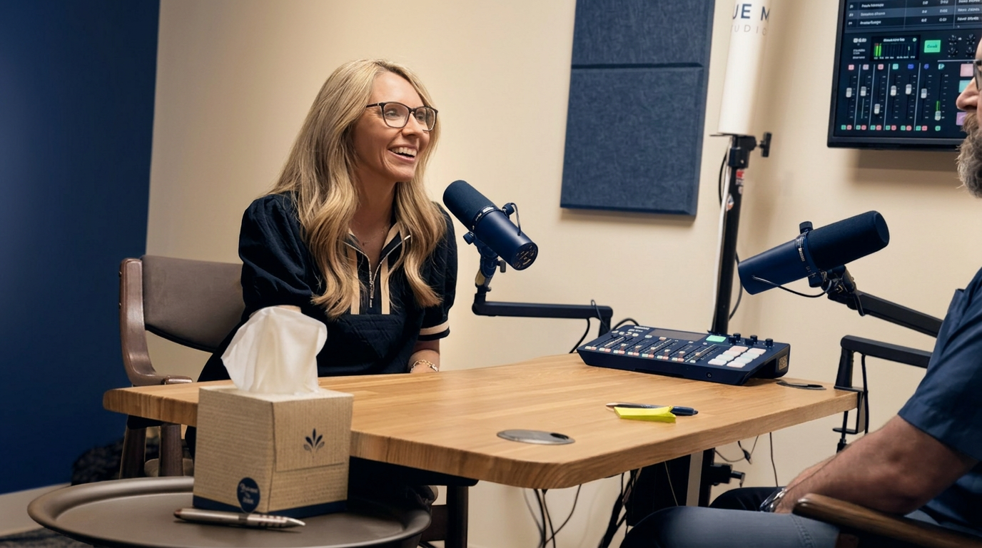 Katy Encalade in a podcast interview