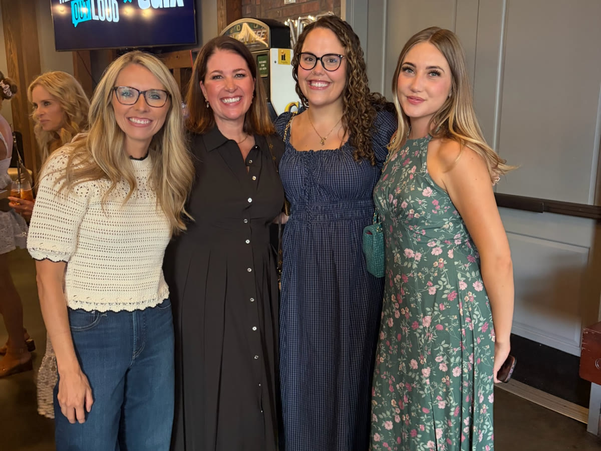 Katy with colleagues at an industry gathering